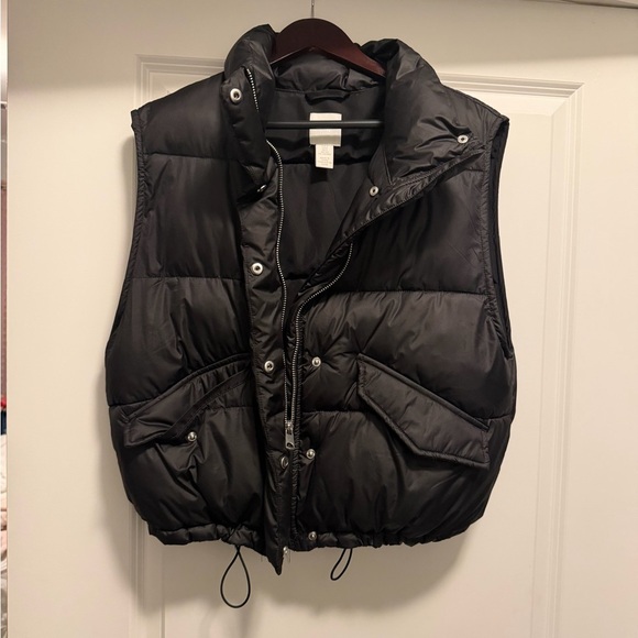 H&M Jackets & Blazers - H&M Charcoal Puffer Vest